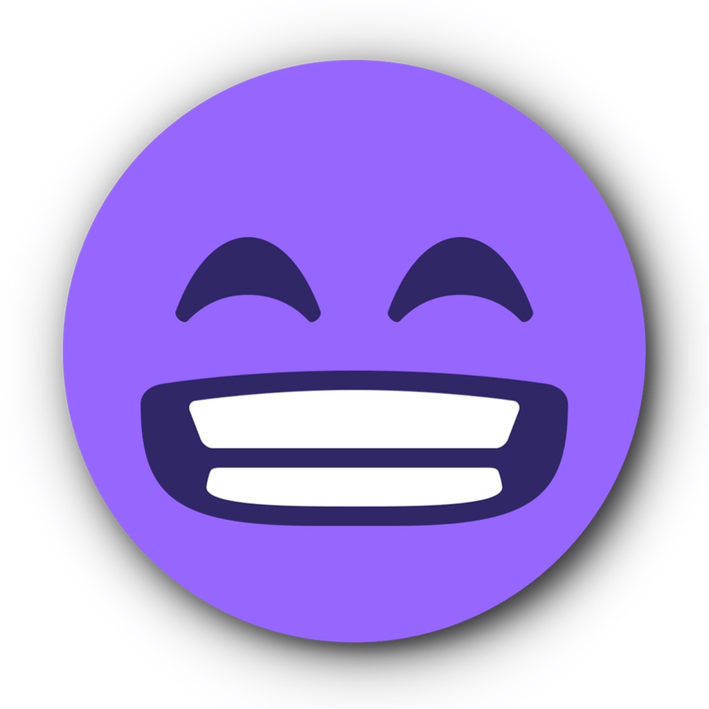 PURPLE Emoji • Stickers app icon