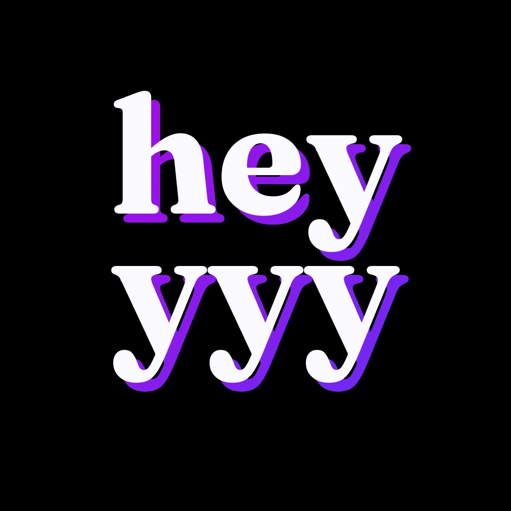 Heyyyy: Stories that text back app icon captured 2026-08-12
