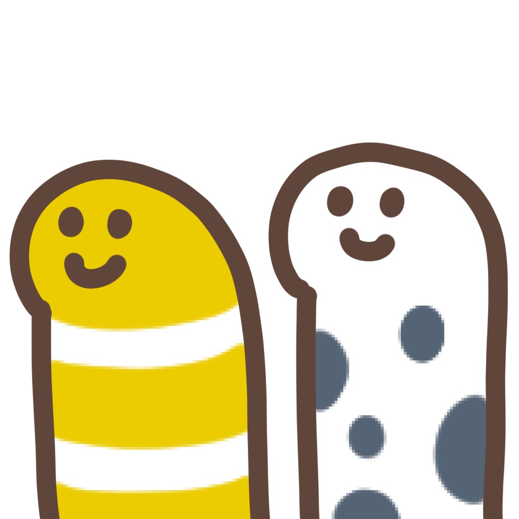 cute garden eel sticker app icon captured 2026-08-14