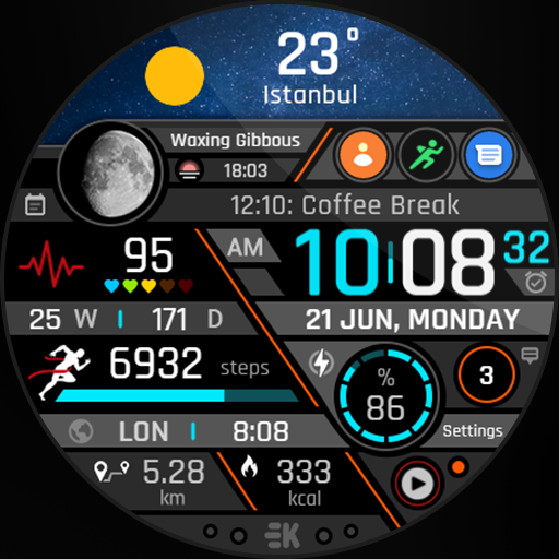 Realistic Info - Watch Face Google Play icon captured 2026-08-12