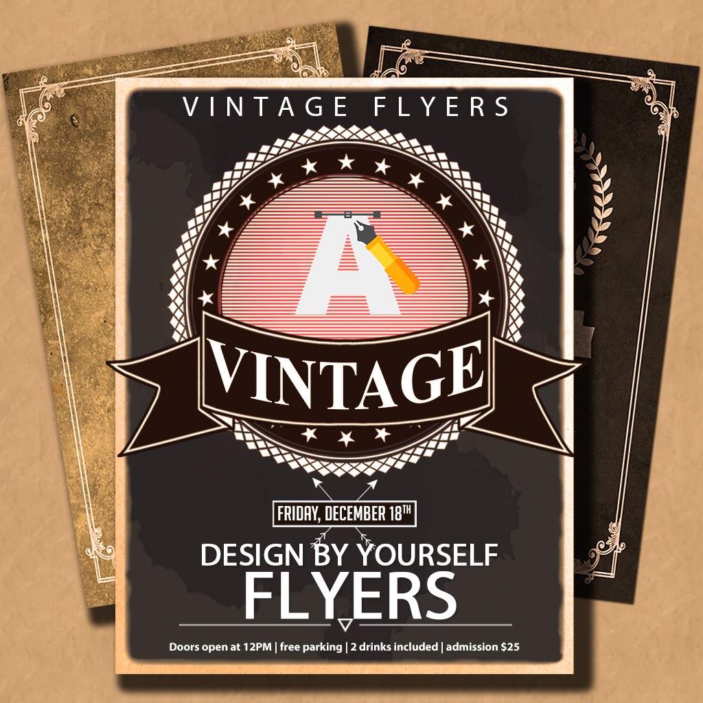 Vintage Logo & Poster Maker app icon captured 2026-08-11