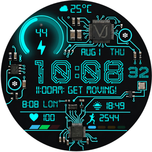 VJ-PCB DİGİTAL WATCH FACE Google Play icon captured 2026-08-16