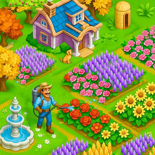 Jogos da Fazenda Feliz: Jardim Google Play icon captured 2026-08-16