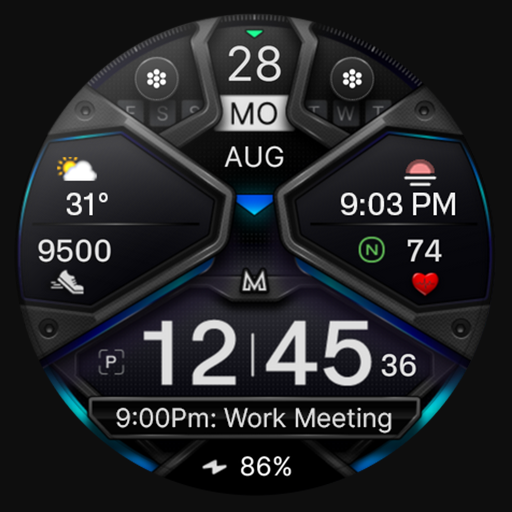 MD326 3D Modern Watch Face Google Play icon