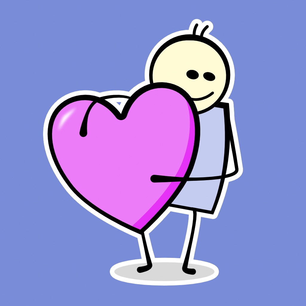 I Heart U Animated Stickers app icon captured 2026-08-14
