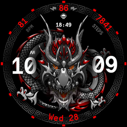 Dragon Fire Watch Face 007 Google Play icon captured 2026-08-14