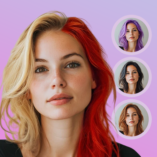 Hair Color Changer: HairApp app icon captured 2026-08-18