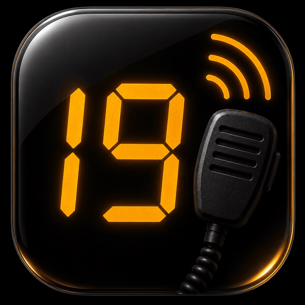 CB Radio - Truck Radio Guide app icon captured 2026-08-12