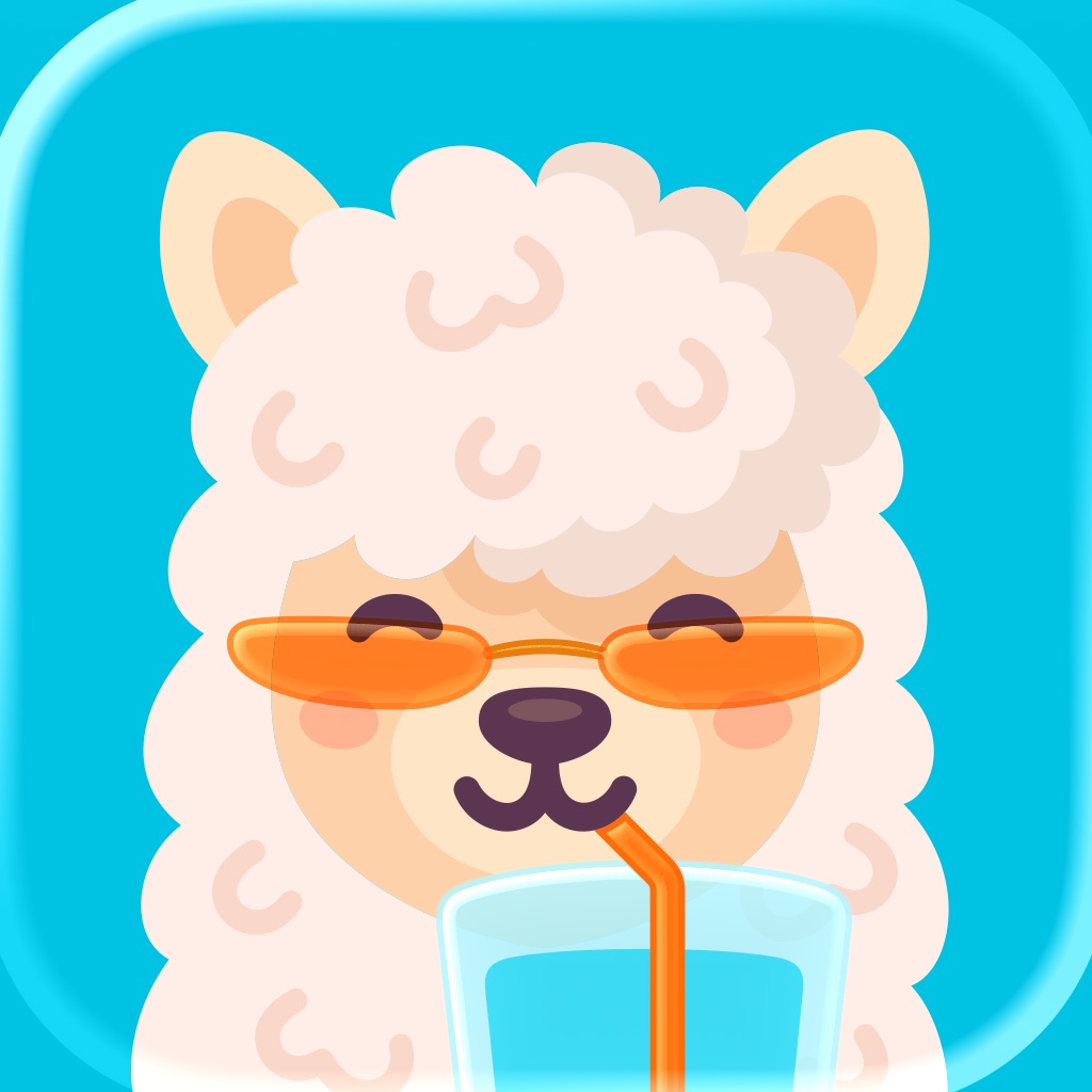 Water tracker Waterllama app icon captured 2026-08-12