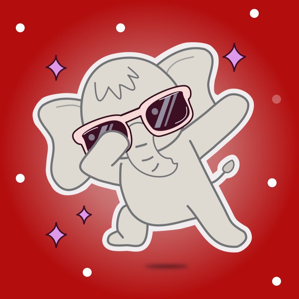 Cute Elephant Stickers - Kiana app icon captured 2026-08-14