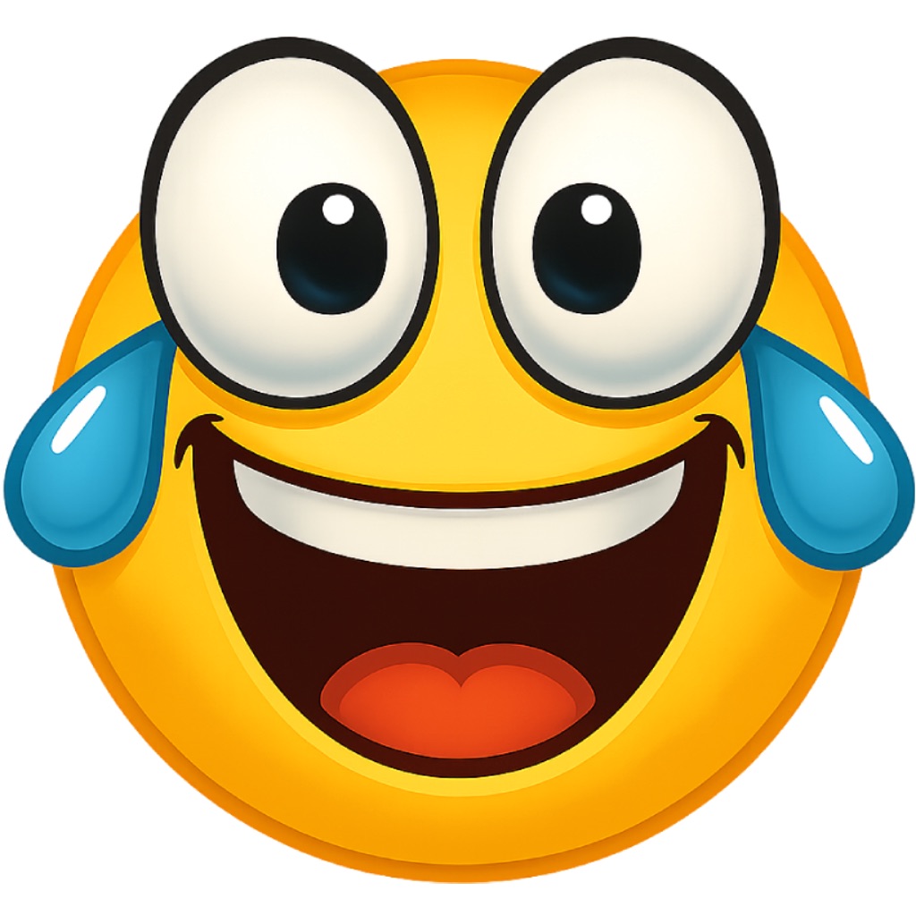 Laughing Emoji Stickers app icon captured 2026-08-12
