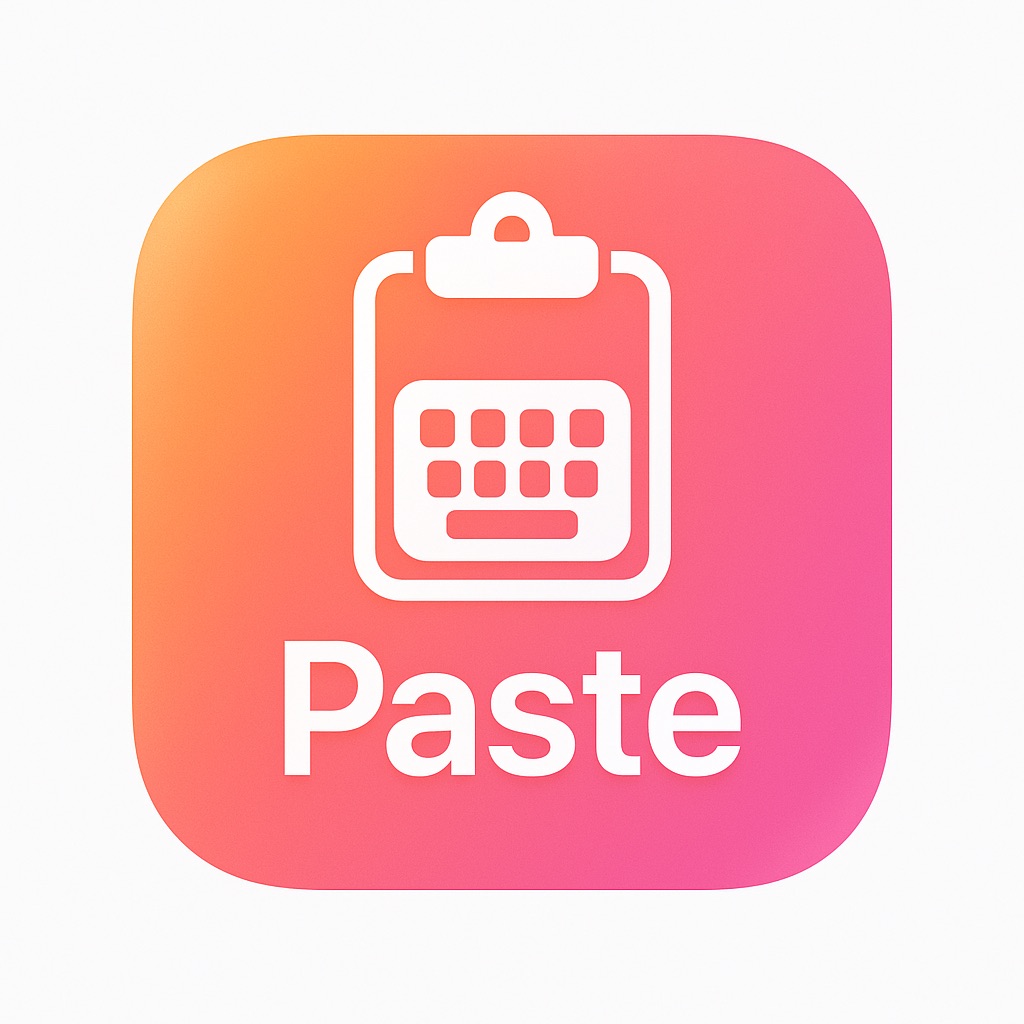 Paste : Copy keyboard app icon captured 2026-08-11