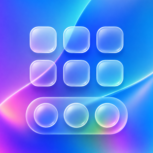 Liquid Glass Launcher: GlassUI Google Play icon captured 2026-08-14