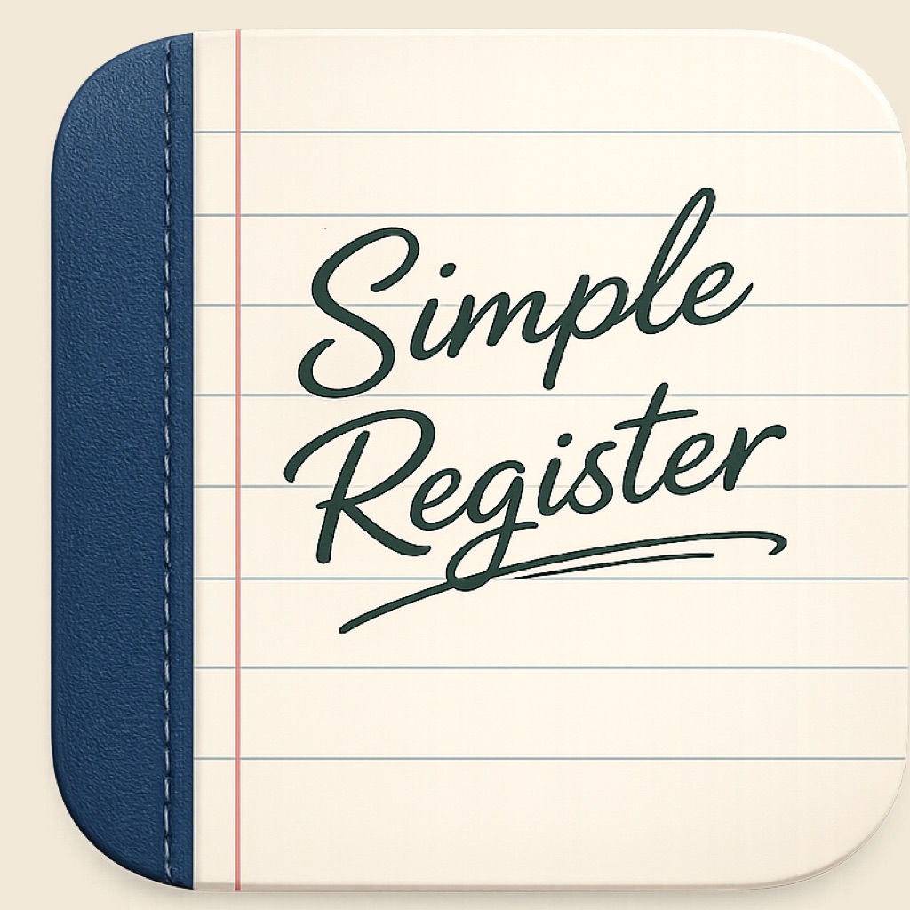 Simple Register app icon captured 2026-08-11