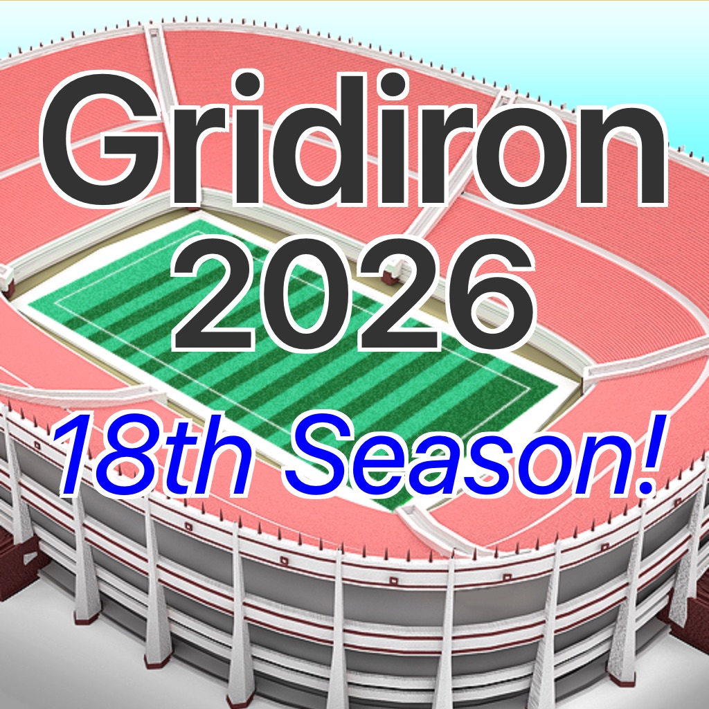 Gridiron 2026 College Football app icon captured 2026-08-14