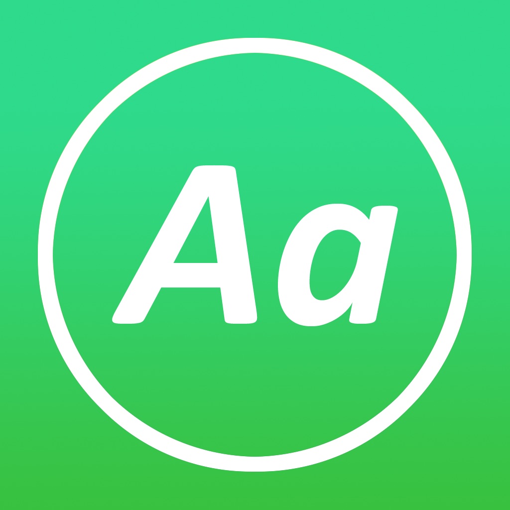 AnyFont app icon captured 2026-08-11