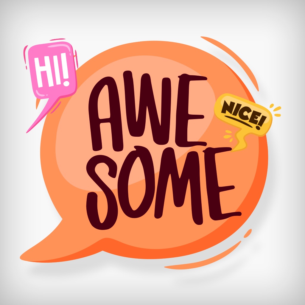 Colorful Text Stickers Pack app icon