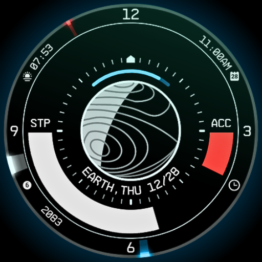 Planet in stars Watch Face Google Play icon captured 2026-08-13