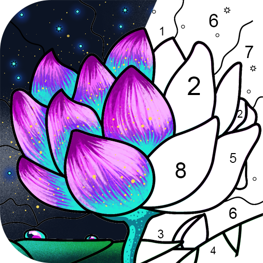Paint by Number: Coloring Game Google Play icon captured 2026-08-13