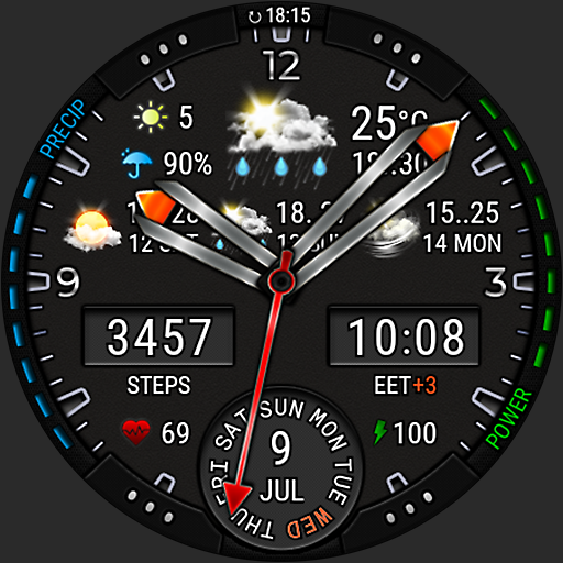Weather watch face W3.5 Google Play icon captured 2026-08-12