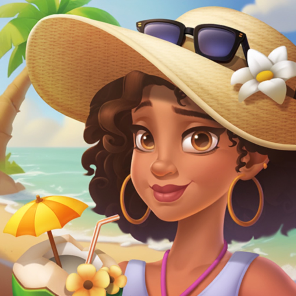 Seaside Escape®: Merge & Story app icon captured 2026-08-12
