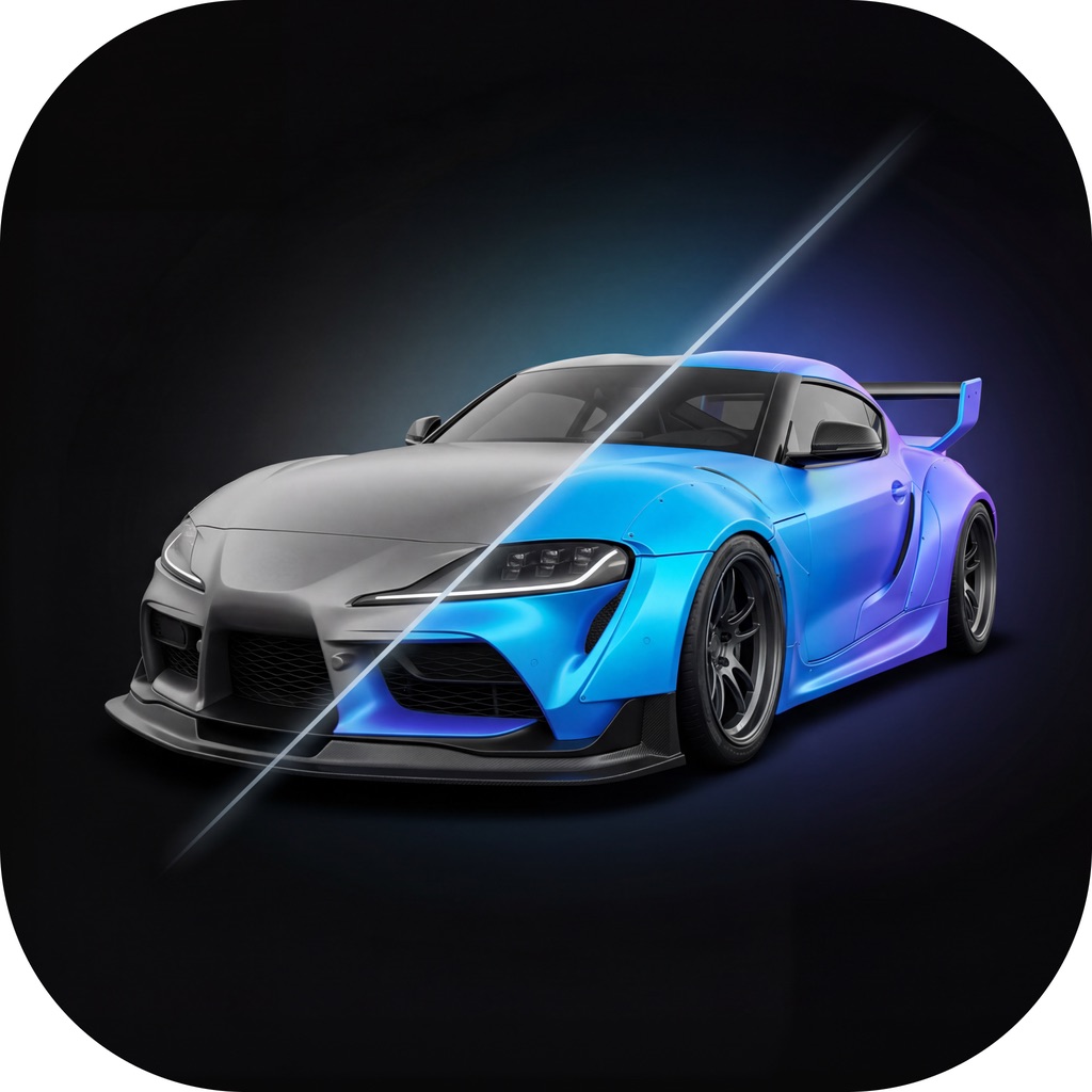 Modyfy: AI Car Designer app icon captured 2026-08-11