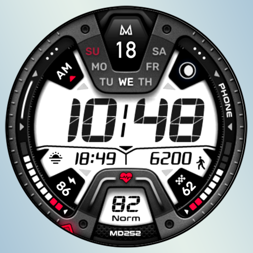 MD252 Digital watch face Google Play icon captured 2026-08-13