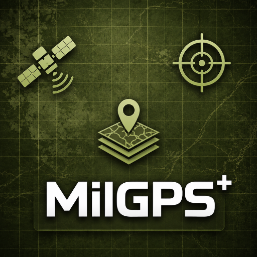 MilGPS+ Google Play icon captured 2026-08-12