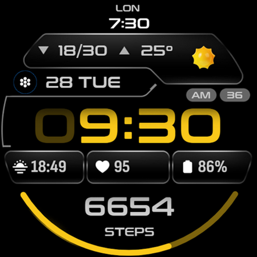 OMG 477 - Digital Watch Face Google Play icon captured 2026-08-13