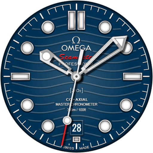 OMEGA Seamaster Watch face Google Play icon captured 2026-08-16
