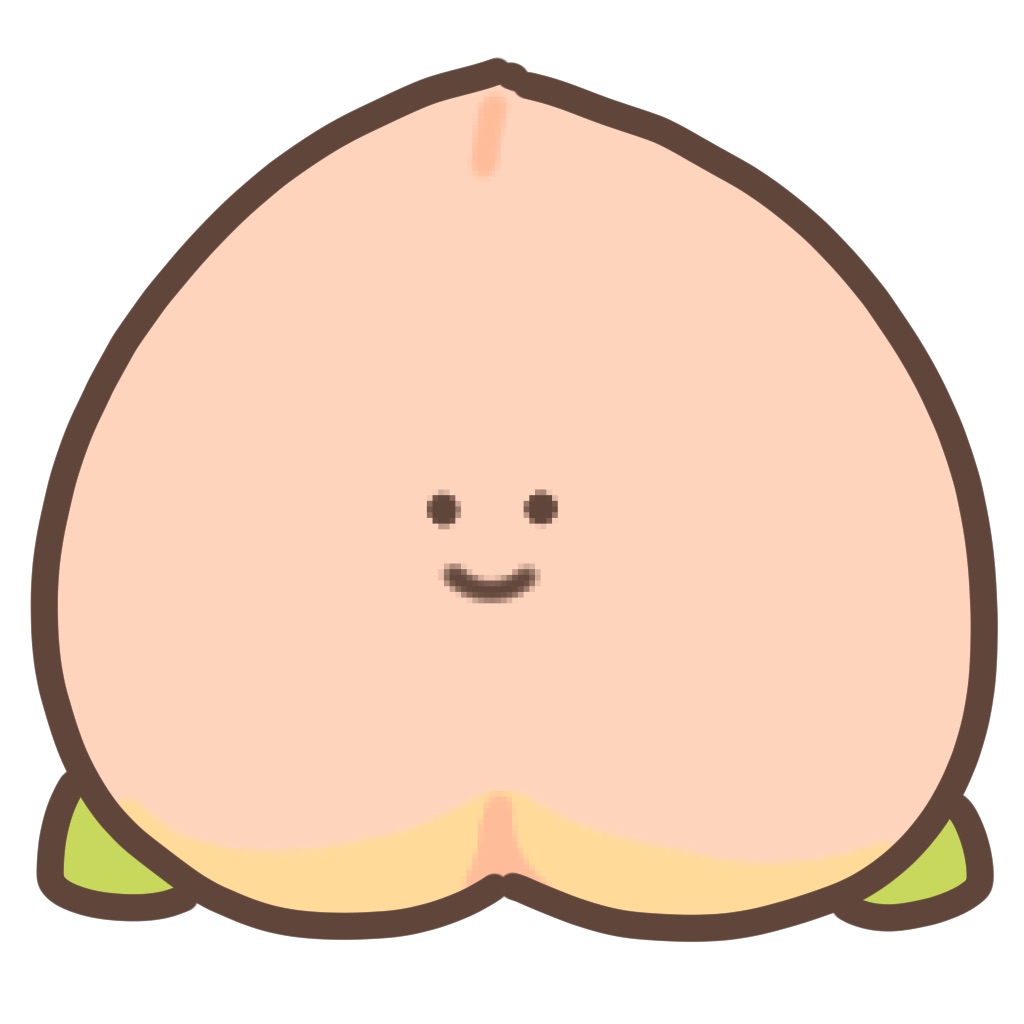 cute peach sticker app icon captured 2026-08-14