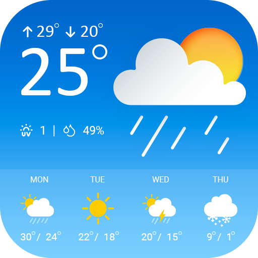 Weather: AI Alerts & Tips app icon captured 2026-08-18