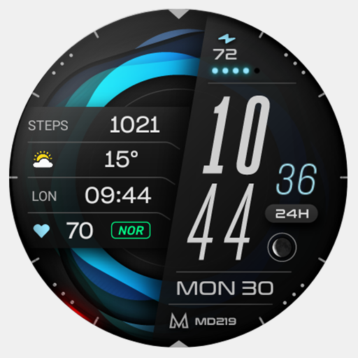 MD219 Minimal watch face Google Play icon captured 2026-08-13