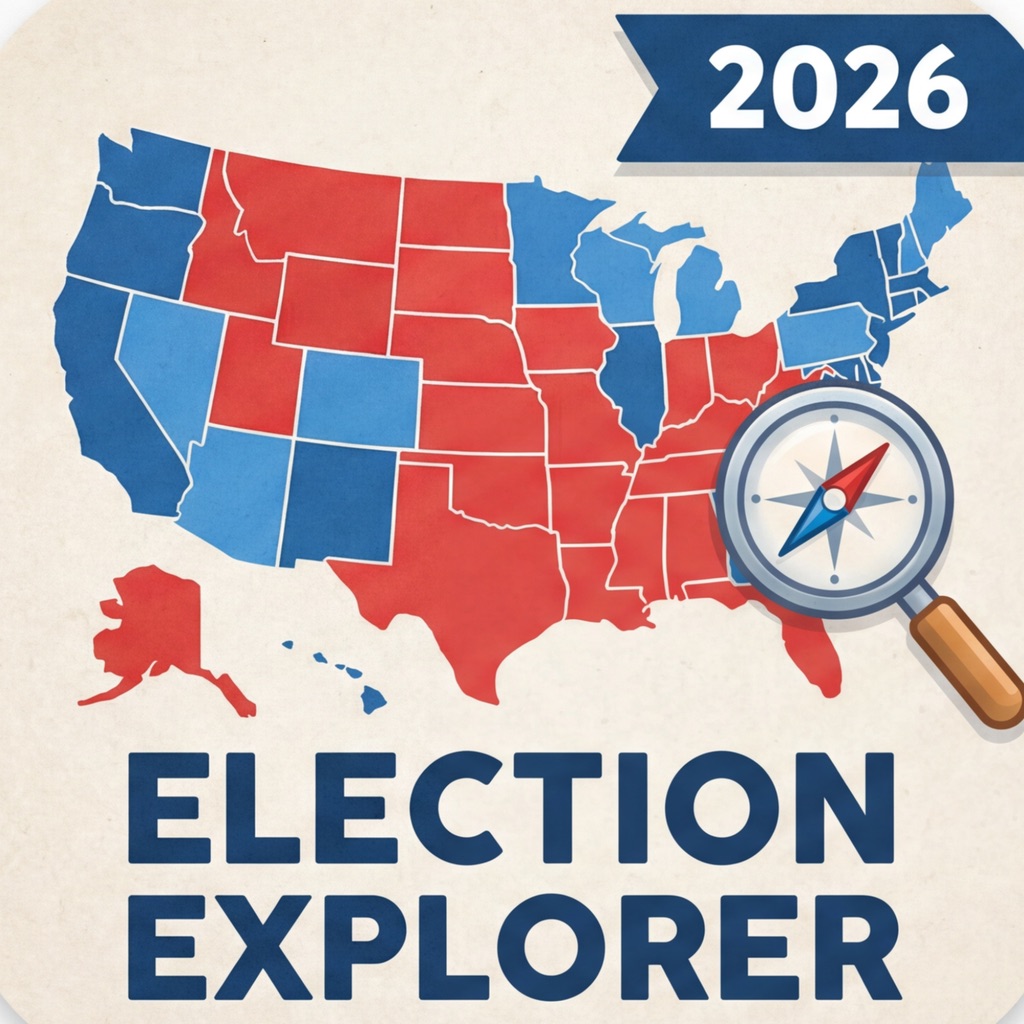 Election Explorer: 2026 Map app icon captured 2026-08-11