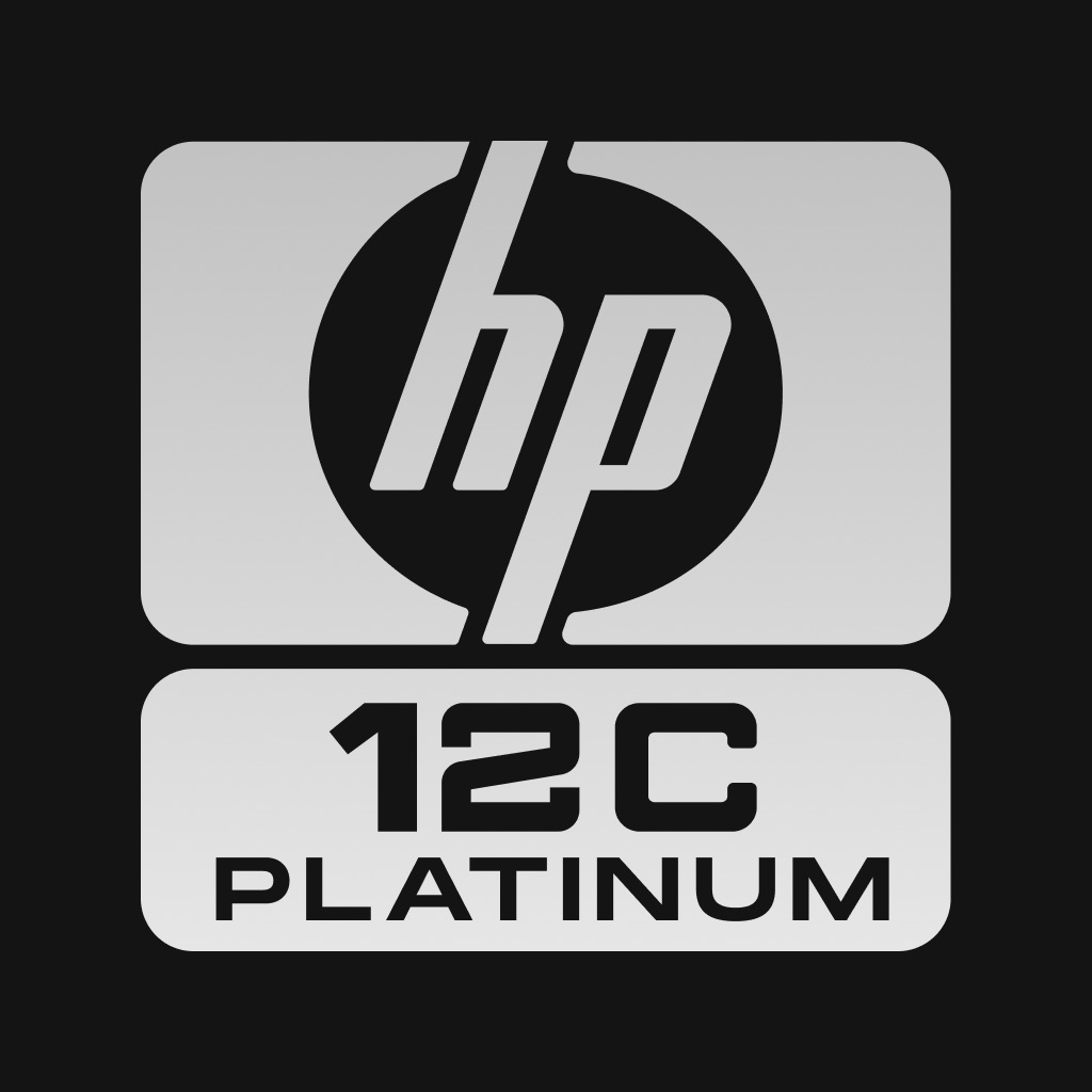 HP 12C Platinum Calculator app icon captured 2026-08-12