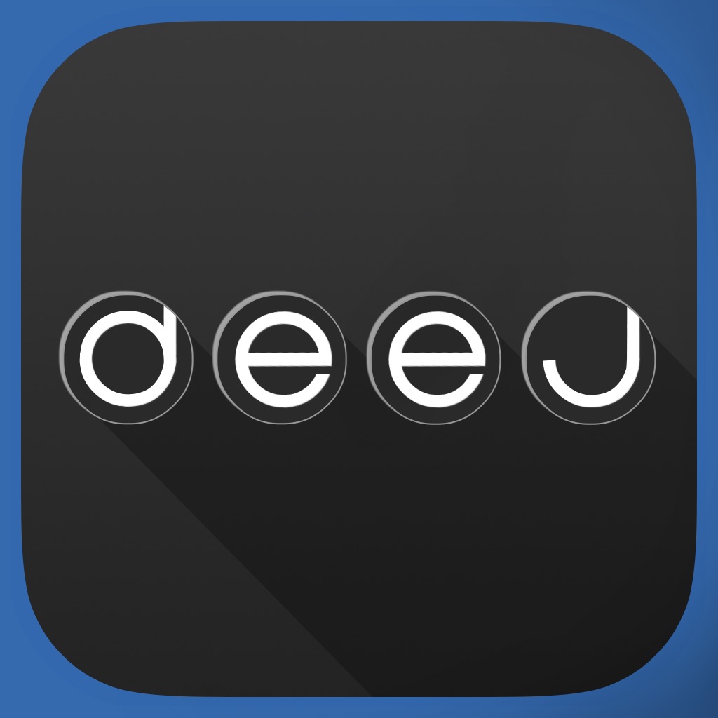 deej - DJ turntable. Mix, record, share your music app icon captured 2026-08-12