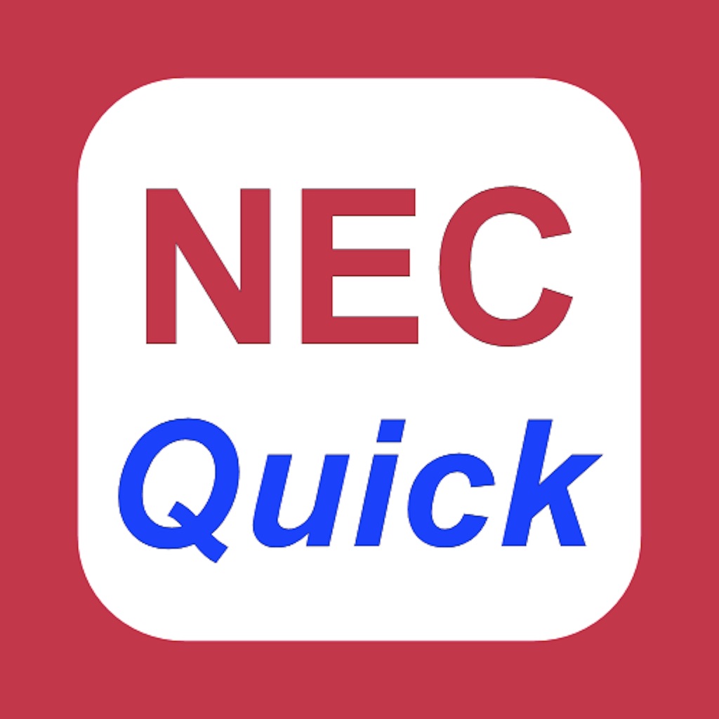A NEC® 2017 Quick Reference app icon captured 2026-08-11