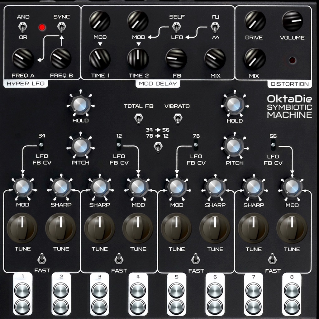 OktaDie - Symbiotic Synth app icon captured 2026-08-11