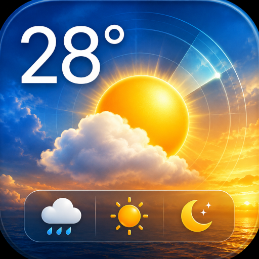 Clima Tempo com Relógio e Data Google Play icon captured 2026-08-15