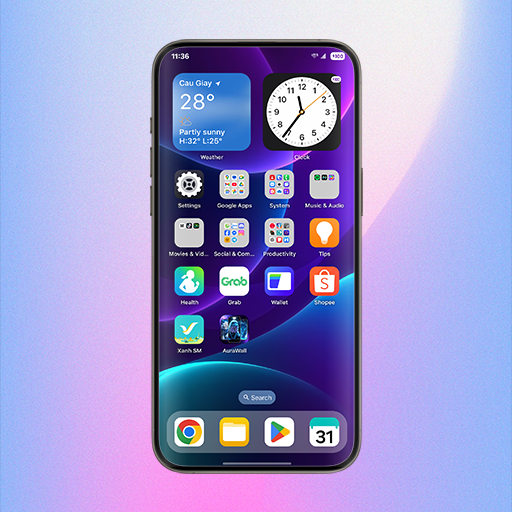 MiniOS Launcher Google Play icon captured 2026-08-16