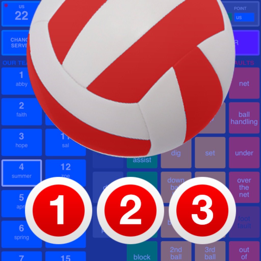 SoloStats 123 Volleyball Stats app icon captured 2026-08-12