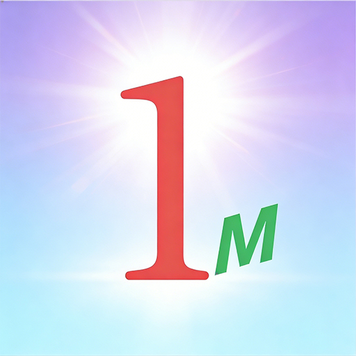 1M Launcher: minimalist design Google Play icon captured 2026-08-16