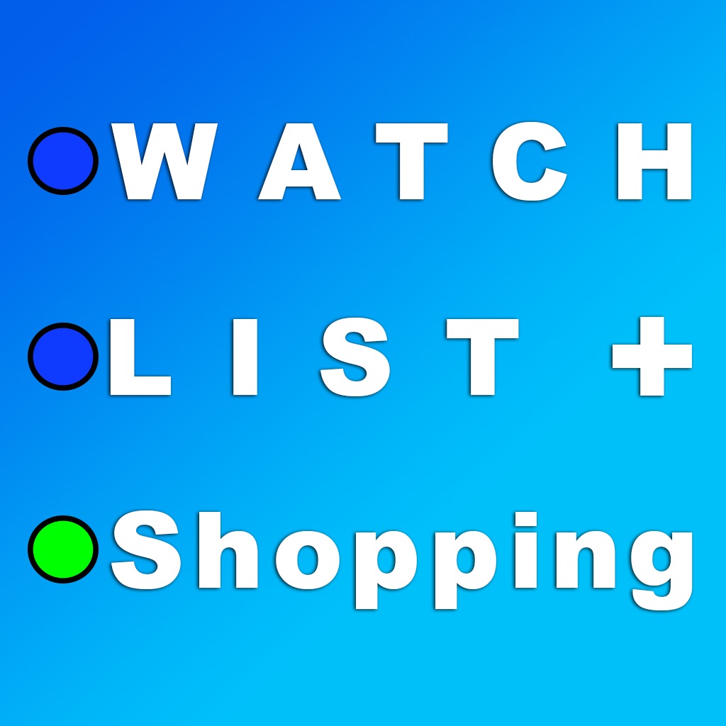 Watchlist+Shopping app icon captured 2026-08-11