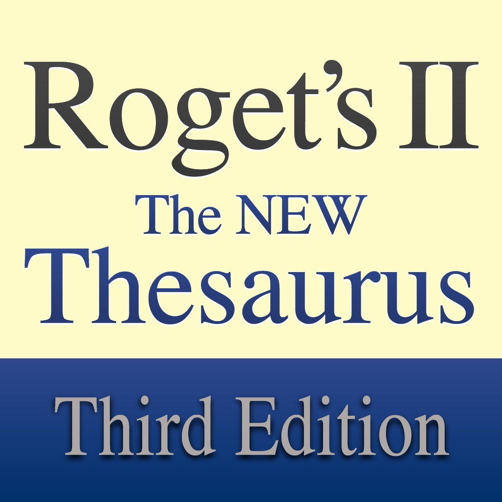 Roget's II: New Thesaurus app icon captured 2026-08-11