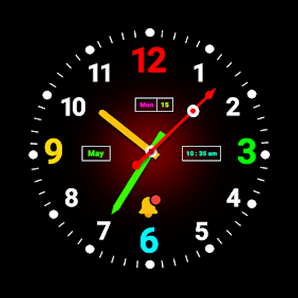Digital Neon Night Clock app icon captured 2026-08-11