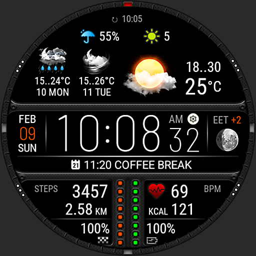 Weather watch face W7.5 Google Play icon captured 2026-08-12