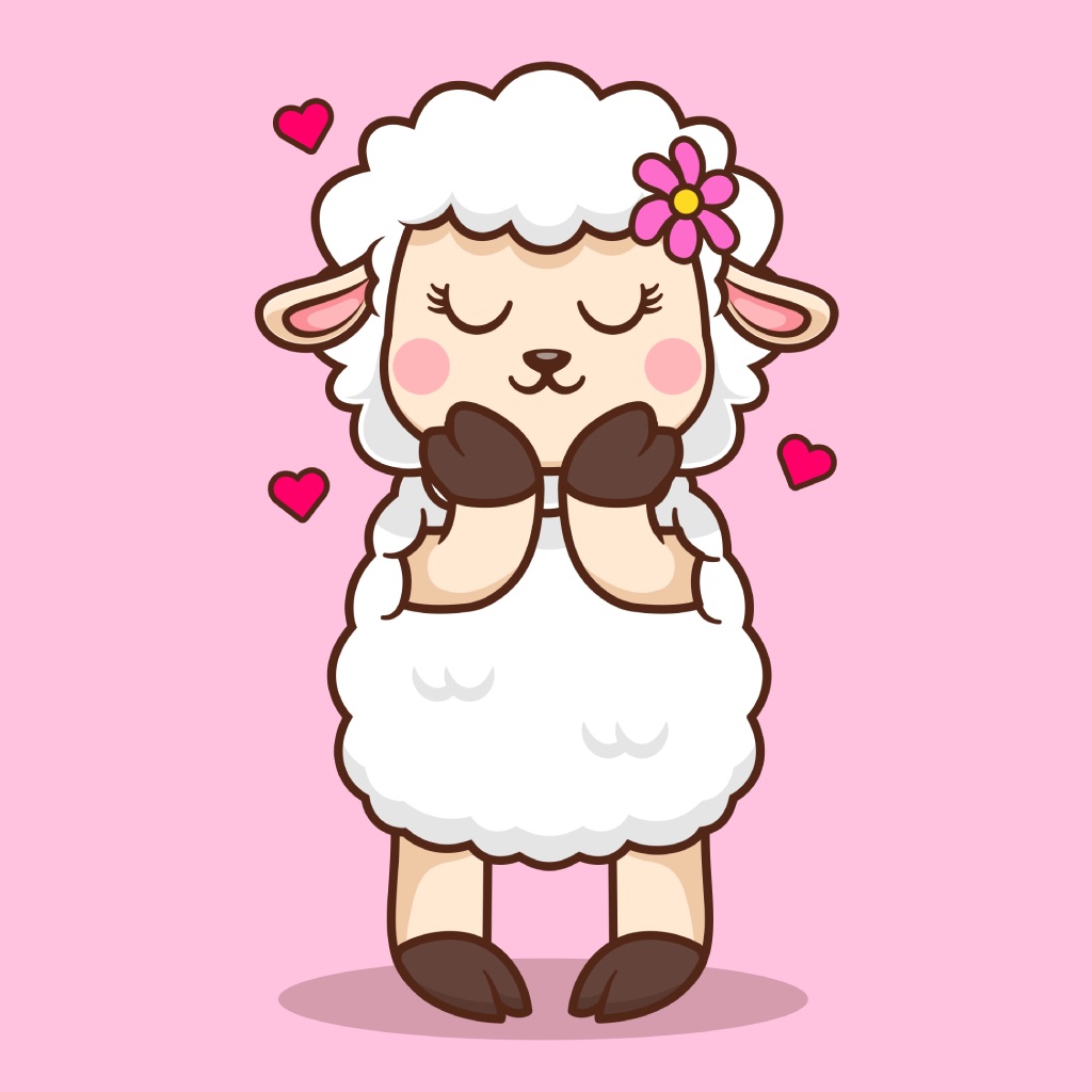 Sheep Love Animated Stickers app icon captured 2026-08-14