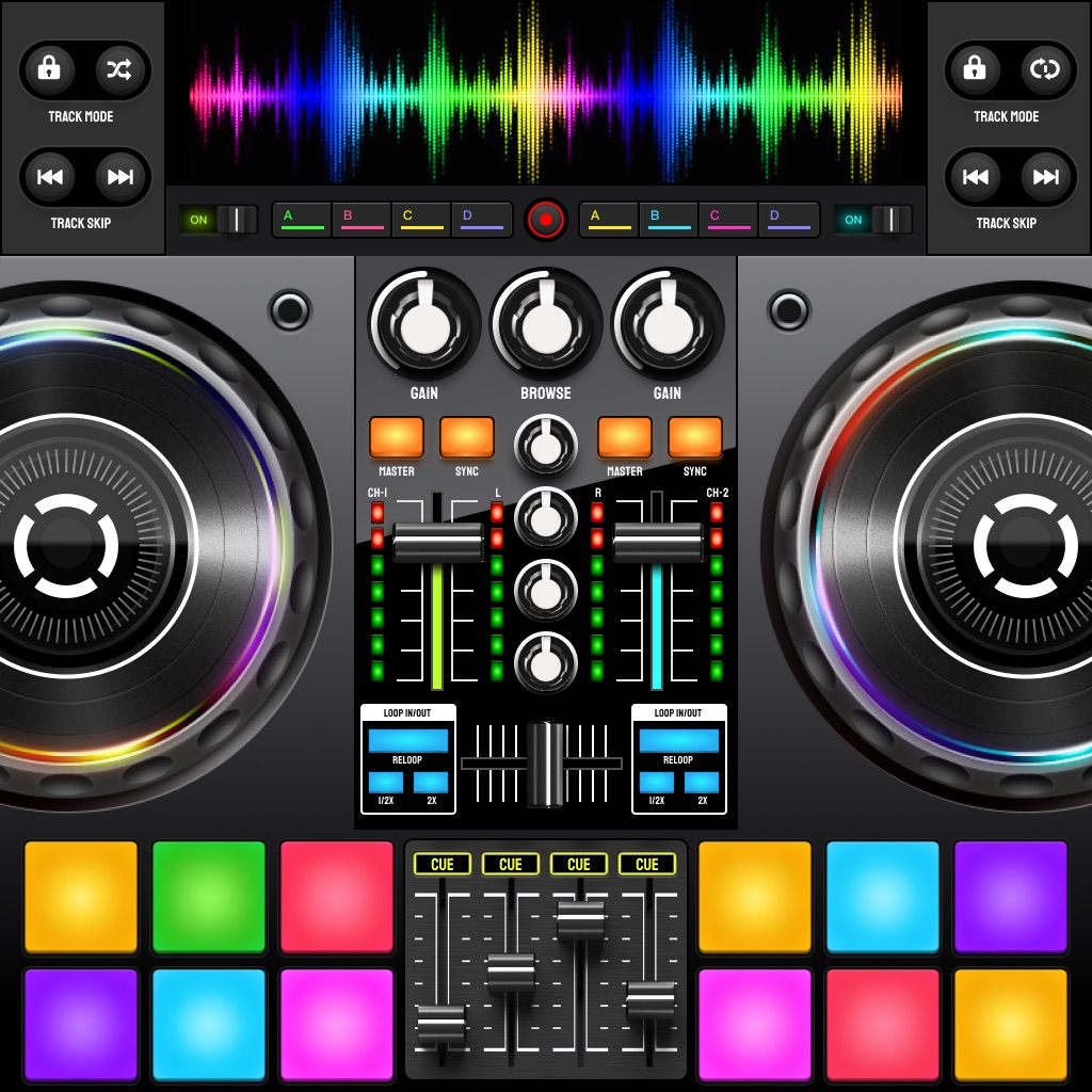 DJ Music Mixer - Rythmix DJ app icon captured 2026-08-12
