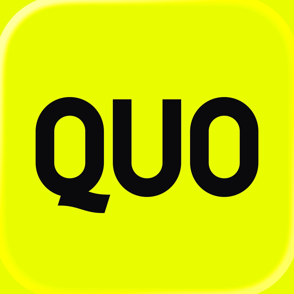 Quo (formerly OpenPhone) app icon captured 2026-08-12