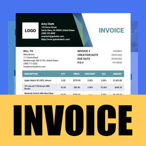 Invoice Maker - InvoiceBase Google Play icon captured 2026-08-12